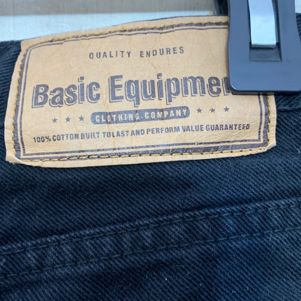 Basic Equipment Men's Black jeans size 34/32 - Picture 2 of 4